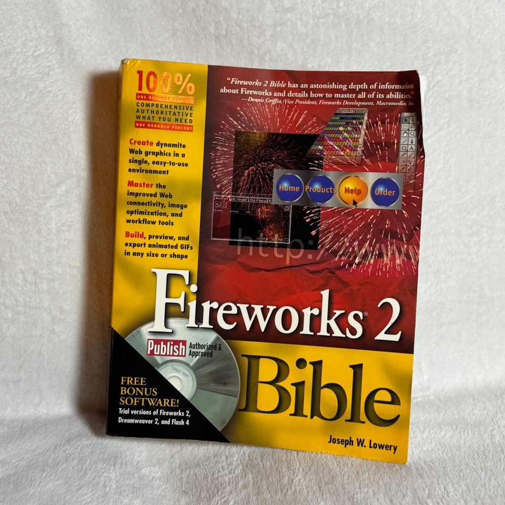 Fireworks 2 Bible by Joseph‎ W. Lowery with Free Bonus Software Paperback